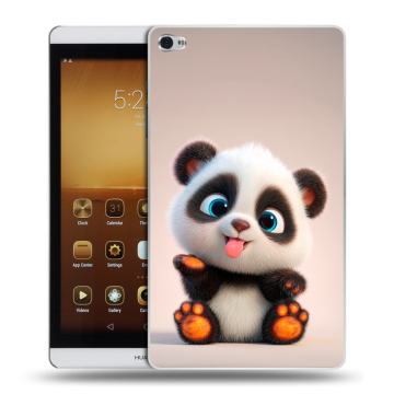 Силиконовый чехол на Huawei MediaPad M2 с принтом милая панда Силиконовый чехол на Huawei MediaPad M2 с принтом милая панда