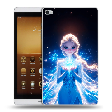 Силиконовый чехол на Huawei MediaPad M2 с принтом Холодное сердце Frozen