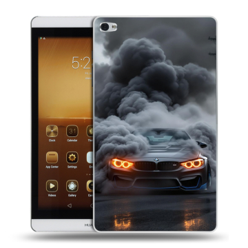 Силиконовый чехол на Huawei MediaPad M2 с принтом BMW БМВ