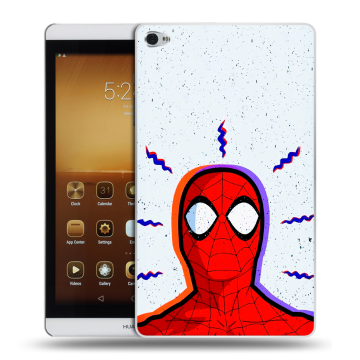 Силиконовый чехол на Huawei MediaPad M2 с принтом Spiderman Человек паук