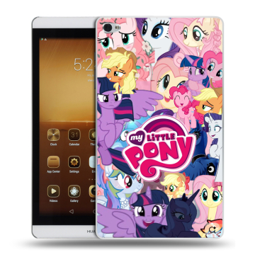 Силиконовый чехол на Huawei MediaPad M2 с принтом My little pony Дружба чудо