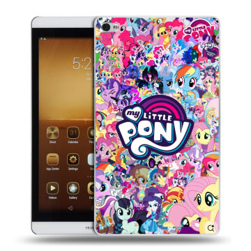 Силиконовый чехол на Huawei MediaPad M2 с принтом My little pony Дружба чудо