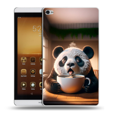 Силиконовый чехол на Huawei MediaPad M2 с принтом смешная панда Силиконовый чехол на Huawei MediaPad M2 с принтом смешная панда