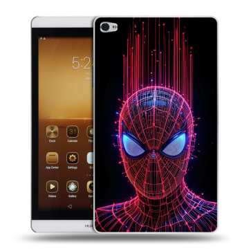 Силиконовый чехол на Huawei MediaPad M2 с принтом Spiderman Человек паук Силиконовый чехол на Huawei MediaPad M2 с принтом Spiderman Человек паук