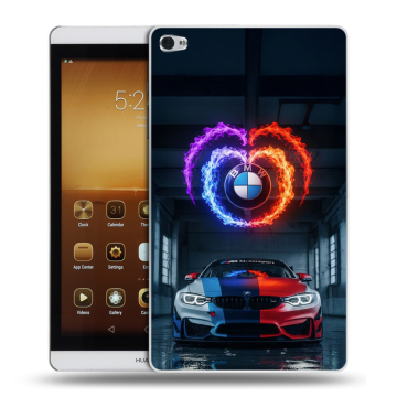 Силиконовый чехол на Huawei MediaPad M2 с принтом BMW БМВ Силиконовый чехол на Huawei MediaPad M2 с принтом BMW БМВ