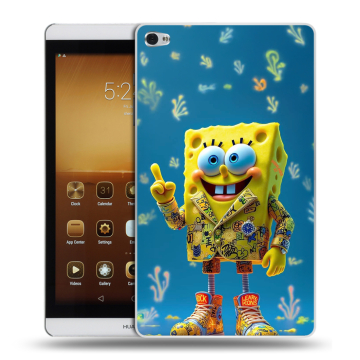 Силиконовый чехол на Huawei MediaPad M2 с принтом Спанч боб Спанчбоб Силиконовый чехол на Huawei MediaPad M2 с принтом Спанч боб Спанчбоб