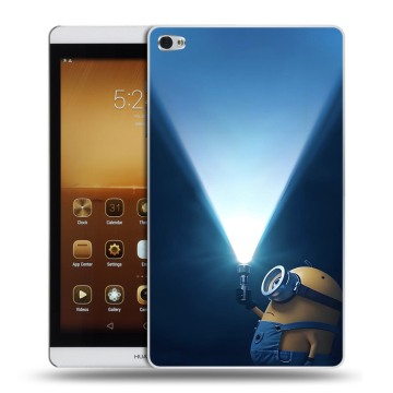 Силиконовый чехол на Huawei MediaPad M2 с принтом Миньоны