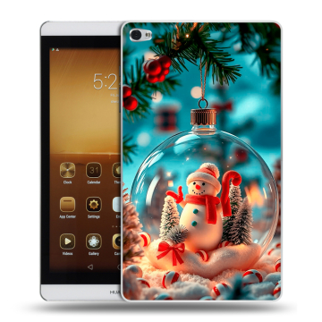 Силиконовый чехол на Huawei MediaPad M2 с принтом Новый год