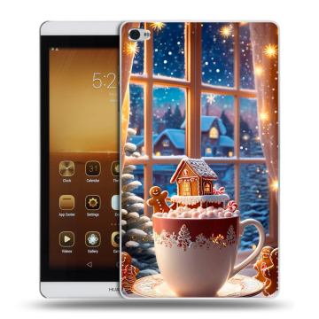 Силиконовый чехол на Huawei MediaPad M2 с принтом Новый год