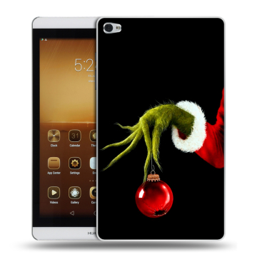 Силиконовый чехол на Huawei MediaPad M2 с принтом Новый год Гринч
