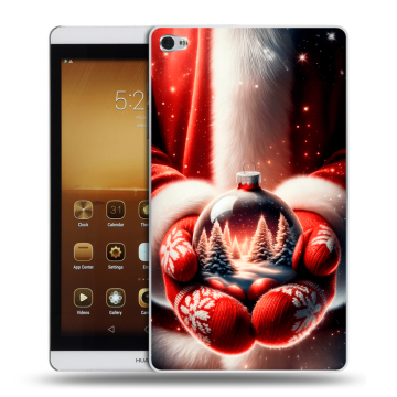 Силиконовый чехол на Huawei MediaPad M2 с принтом Новый год