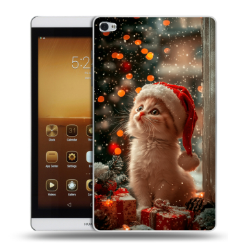 Силиконовый чехол на Huawei MediaPad M2 с принтом Новый год