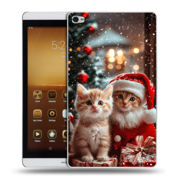 Силиконовый чехол на Huawei MediaPad M2 с принтом Новый год