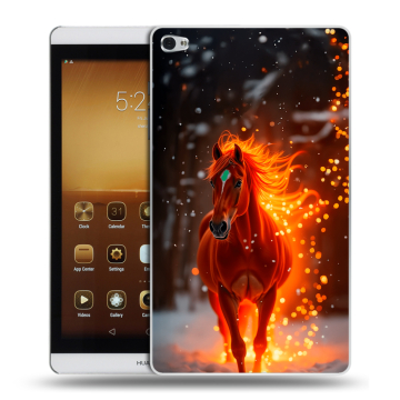 Силиконовый чехол на Huawei MediaPad M2 с принтом Новый год