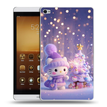 Силиконовый чехол на Huawei MediaPad M2 с принтом Новый год