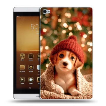 Силиконовый чехол на Huawei MediaPad M2 с принтом Новый год