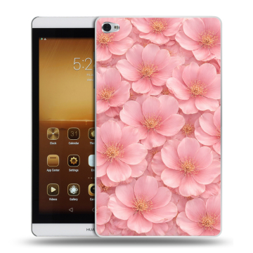 Силиконовый чехол на Huawei MediaPad M2 с принтом женский