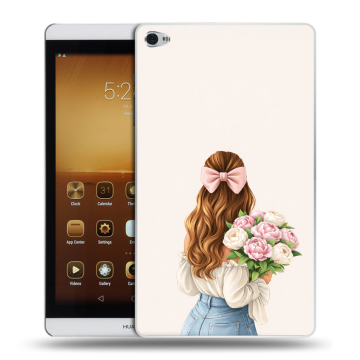 Силиконовый чехол на Huawei MediaPad M2 с принтом женский Силиконовый чехол на Huawei MediaPad M2 с принтом женский
