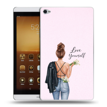 Силиконовый чехол на Huawei MediaPad M2 с принтом женский Силиконовый чехол на Huawei MediaPad M2 с принтом женский