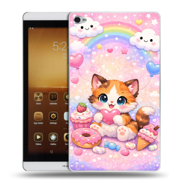 Силиконовый чехол на Huawei MediaPad M2 с принтом для девочек