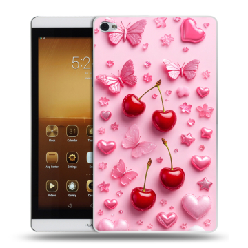 Силиконовый чехол на Huawei MediaPad M2 с принтом для девочек
