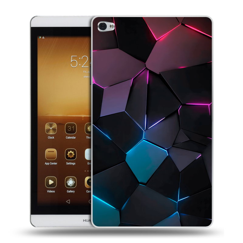 Силиконовый чехол на планшета Huawei MediaPad M2 8.0 с принтом Геометрия неона Силиконовый чехол на планшета Huawei MediaPad M2 8.0 с принтом Геометрия неона