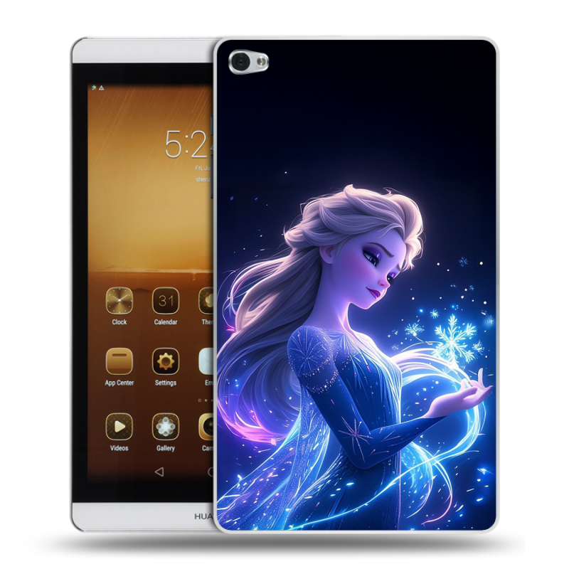 Силиконовый чехол на Huawei MediaPad M2 с принтом Холодное сердце Frozen Силиконовый чехол на Huawei MediaPad M2 с принтом Холодное сердце Frozen