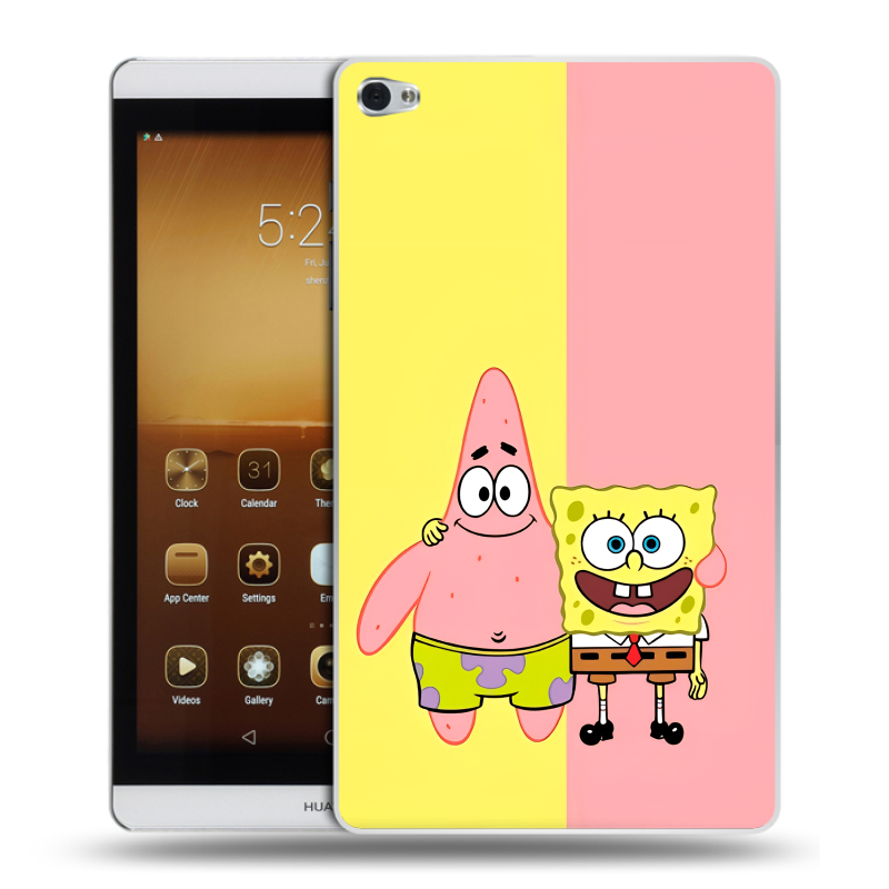 Силиконовый чехол на Huawei MediaPad M2 с принтом Спанч боб Спанчбоб Силиконовый чехол на Huawei MediaPad M2 с принтом Спанч боб Спанчбоб