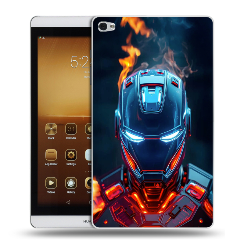 Силиконовый чехол на Huawei MediaPad M2 с принтом IronMan Железный человек Силиконовый чехол на Huawei MediaPad M2 с принтом IronMan Железный человек