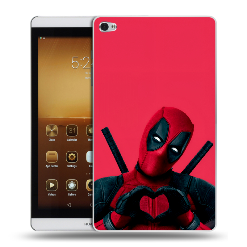 Силиконовый чехол на Huawei MediaPad M2 с принтом Дедпул Deadpool Силиконовый чехол на Huawei MediaPad M2 с принтом Дедпул Deadpool