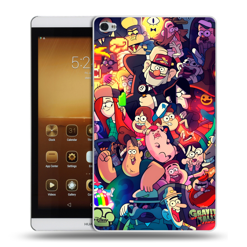 Силиконовый чехол на Huawei MediaPad M2 с принтом Gravity Falls Гравити Фолз Силиконовый чехол на Huawei MediaPad M2 с принтом Gravity Falls Гравити Фолз
