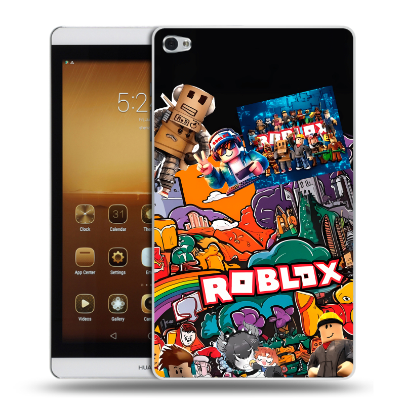 Силиконовый чехол на Huawei MediaPad M2 с принтом Roblox Роблокс Силиконовый чехол на Huawei MediaPad M2 с принтом Roblox Роблокс