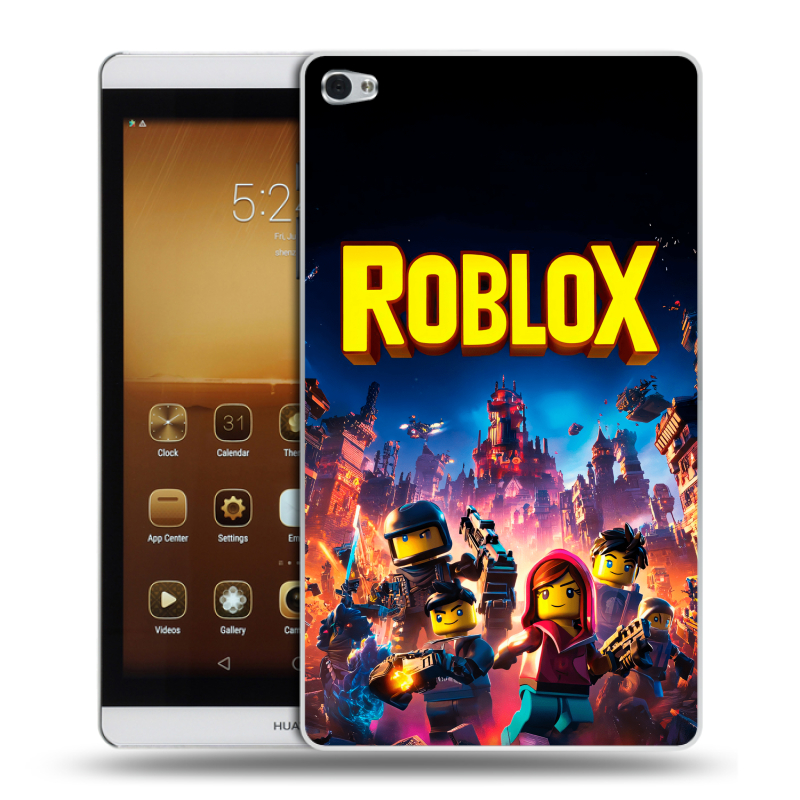 Силиконовый чехол на Huawei MediaPad M2 с принтом Roblox Роблокс Силиконовый чехол на Huawei MediaPad M2 с принтом Roblox Роблокс