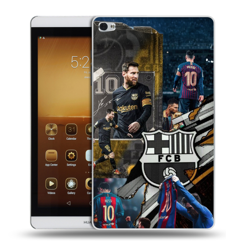 Силиконовый чехол на Huawei MediaPad M2 с принтом Messi Barcelona Силиконовый чехол на Huawei MediaPad M2 с принтом Messi Barcelona