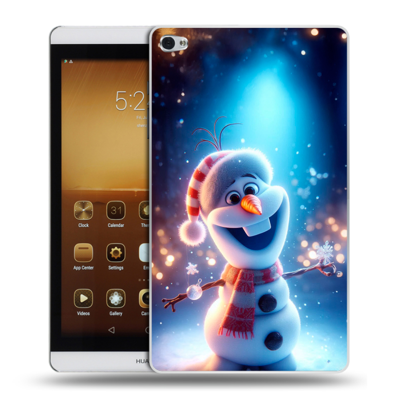 Силиконовый чехол на Huawei MediaPad M2 с принтом Новый год Силиконовый чехол на Huawei MediaPad M2 с принтом Новый год
