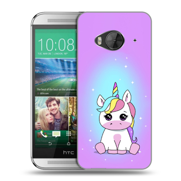 Силиконовый чехол на HTC One ME с принтом Единорог