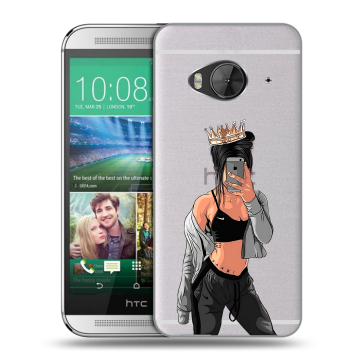 Силиконовый чехол на HTC One ME с принтом Женские принты