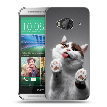 Силиконовый чехол на HTC One ME с принтом Коты