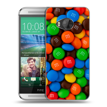 Силиконовый чехол на HTC One ME с принтом Конфеты