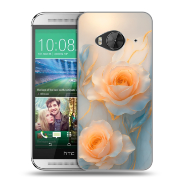Силиконовый чехол на HTC One ME с принтом Женский