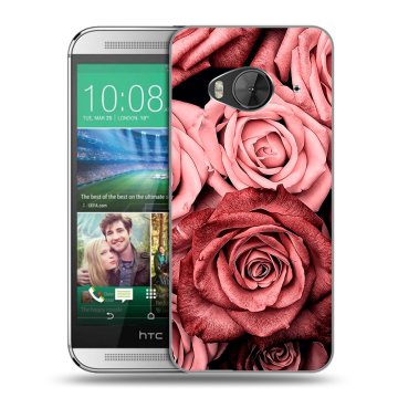 Силиконовый чехол на HTC One ME с принтом Цветы розы