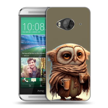Силиконовый чехол на HTC One ME с принтом Сова
