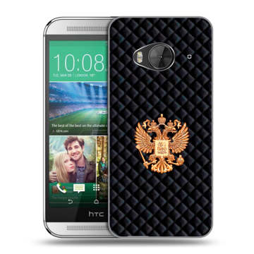 Силиконовый чехол на HTC One ME с принтом Герб России принт