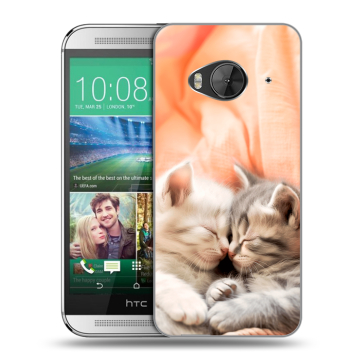 Силиконовый чехол на HTC One ME с принтом Котята Силиконовый чехол на HTC One ME с принтом Котята
