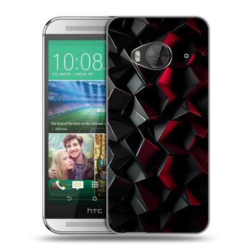 Силиконовый чехол на HTC One ME с принтом Абстракция