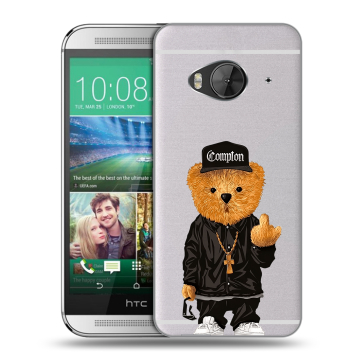 Силиконовый чехол на HTC One ME с принтом Мишка
