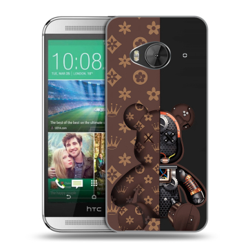 Силиконовый чехол на HTC One ME с принтом Луи робот
