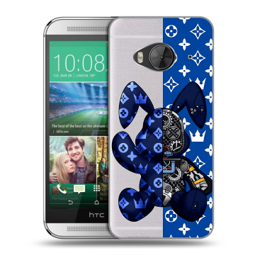 Силиконовый чехол на HTC One ME с принтом Луи робот