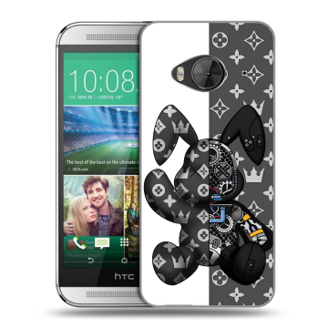 Силиконовый чехол на HTC One ME с принтом Луи робот