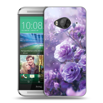 Силиконовый чехол на HTC One ME с принтом Розы цветы Силиконовый чехол на HTC One ME с принтом Розы цветы